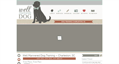 Desktop Screenshot of dogtrainingcharleston.com