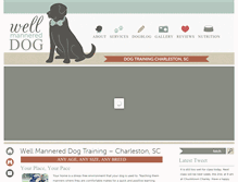 Tablet Screenshot of dogtrainingcharleston.com